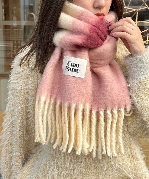 <預訂> 日牌CIAOPANIC 流蘇蓬鬆頸巾｜18色入