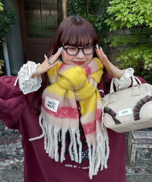 <預訂> 日牌CIAOPANIC 流蘇蓬鬆頸巾｜18色入