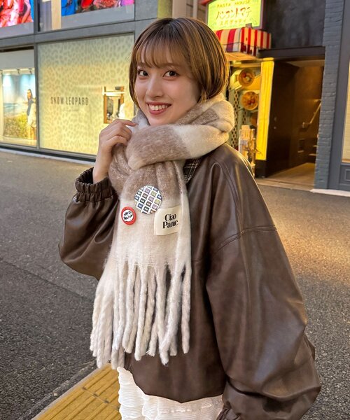 <預訂> 日牌CIAOPANIC 流蘇蓬鬆頸巾｜18色入