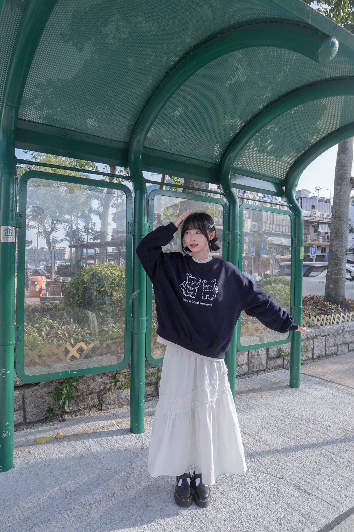 <現貨> 自家製 超厚實! ruffle邊半高領純色內搭上衣｜三色入