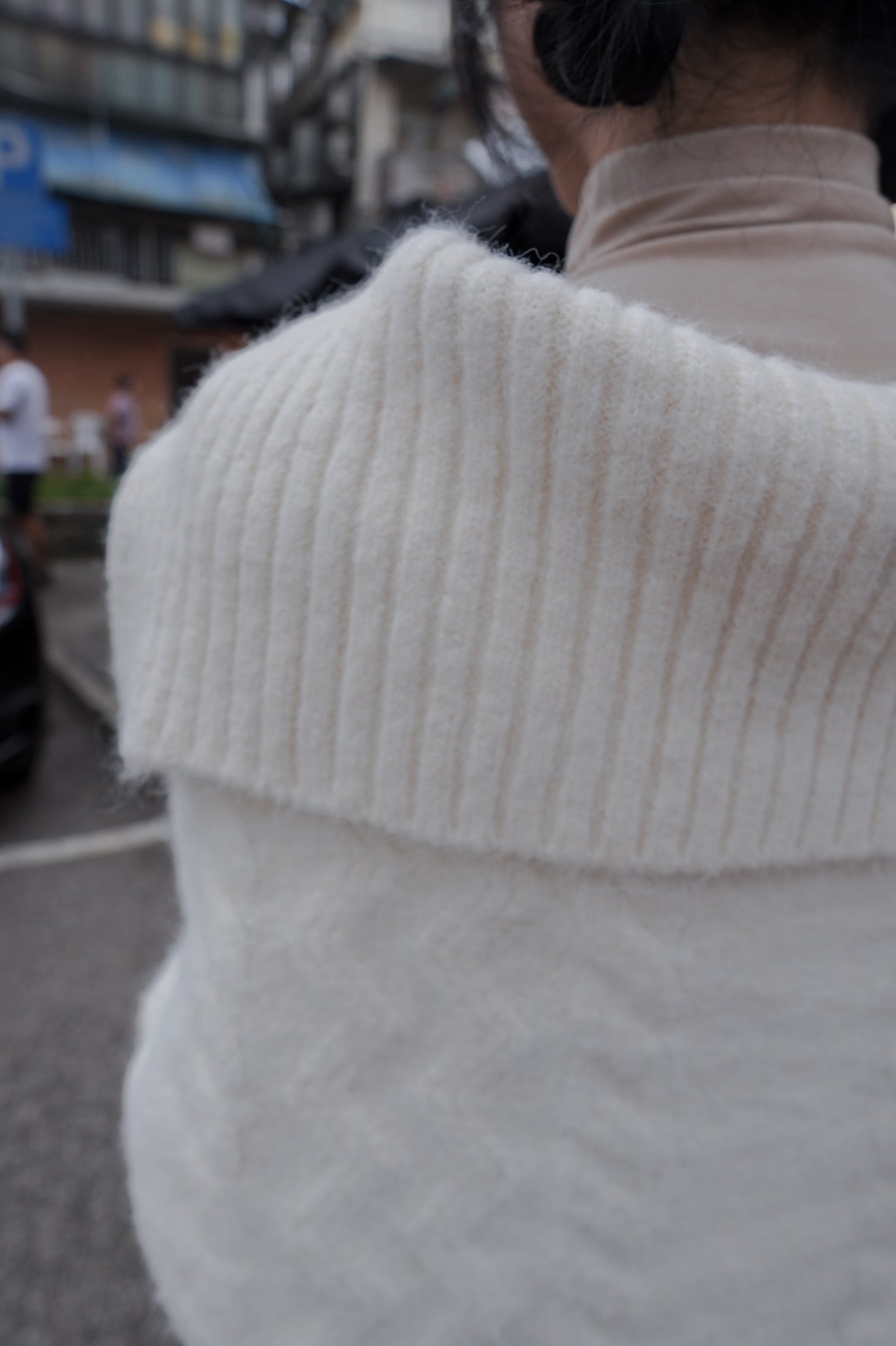 <現貨> 學院風大反領麻花開胸針織外套｜兩色入