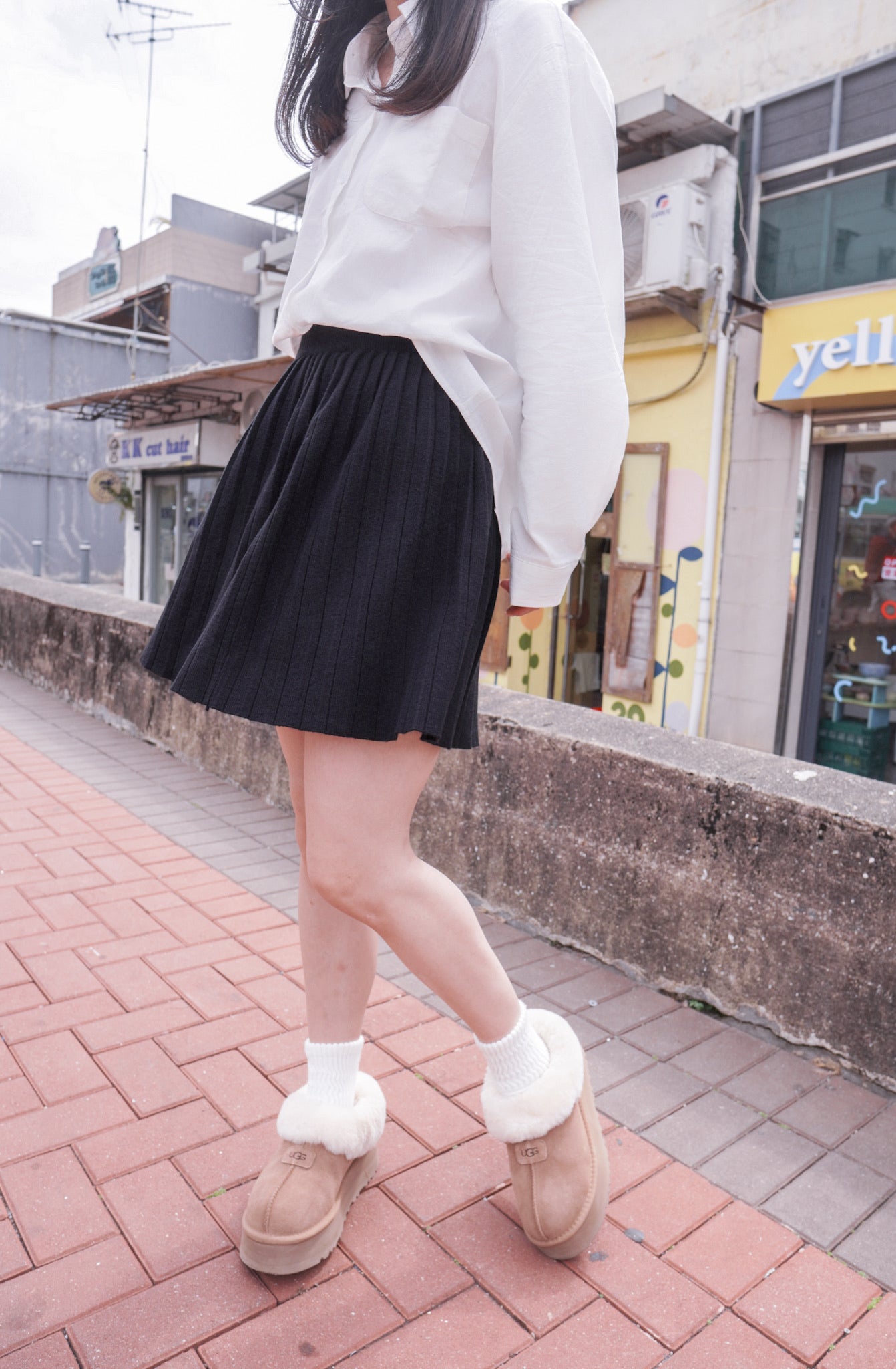 <現貨> 少見不會太短長度♡!!百褶針織半身短裙