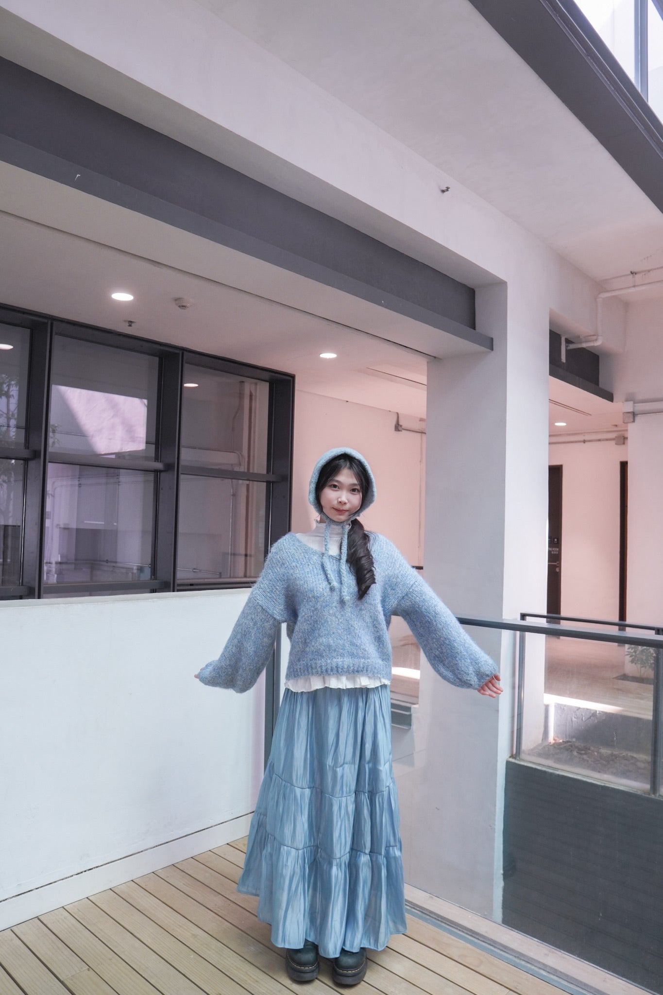 <現貨> 棉花糖BlingBling拼接半身長裙