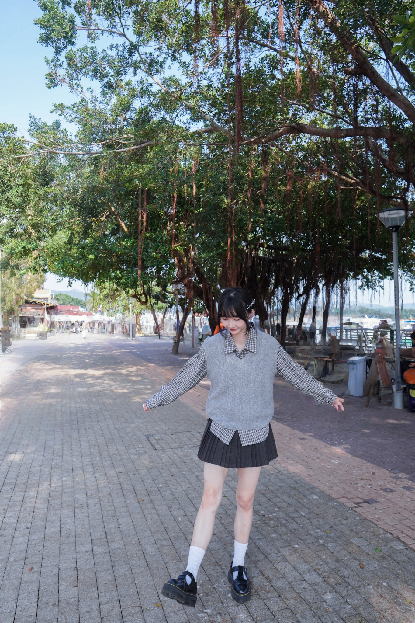 <現貨> v領麻花針織馬甲背心｜兩色入