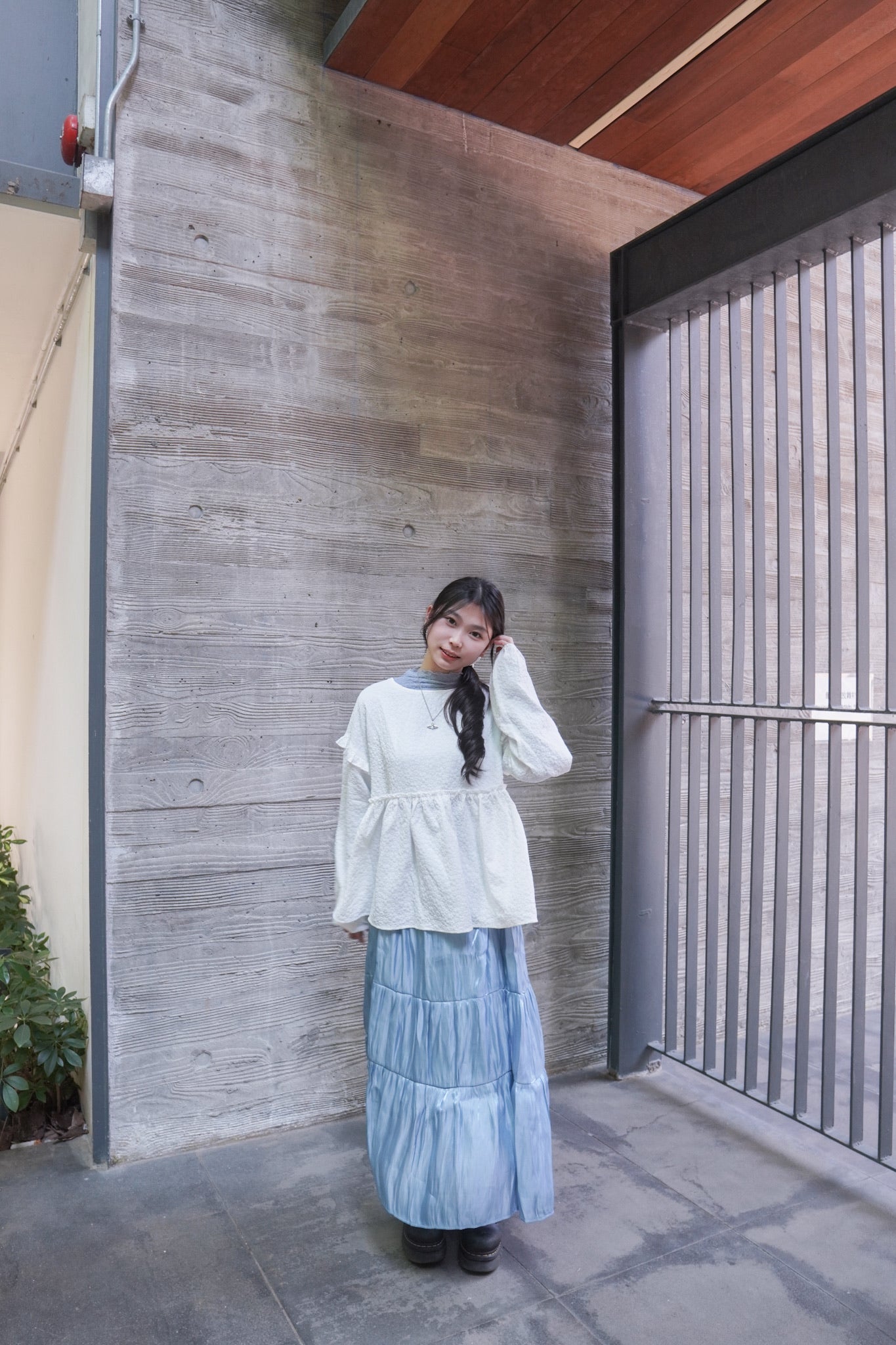 <現貨> 棉花糖BlingBling拼接半身長裙