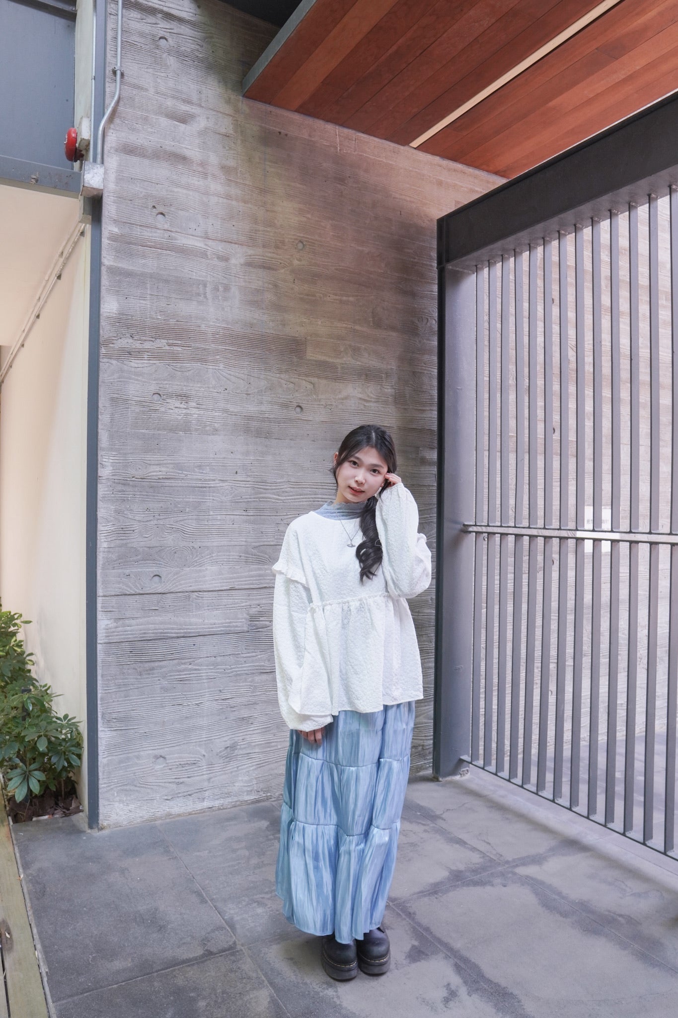 <現貨> 棉花糖BlingBling拼接半身長裙