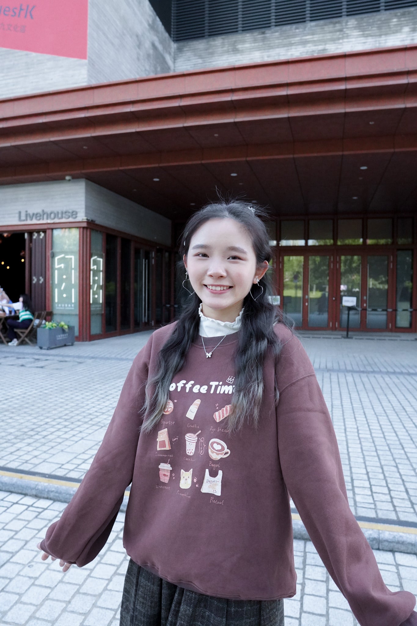 <現貨> 冬日感滿滿！韓系Coffee Shop長袖衛衣｜兩色入