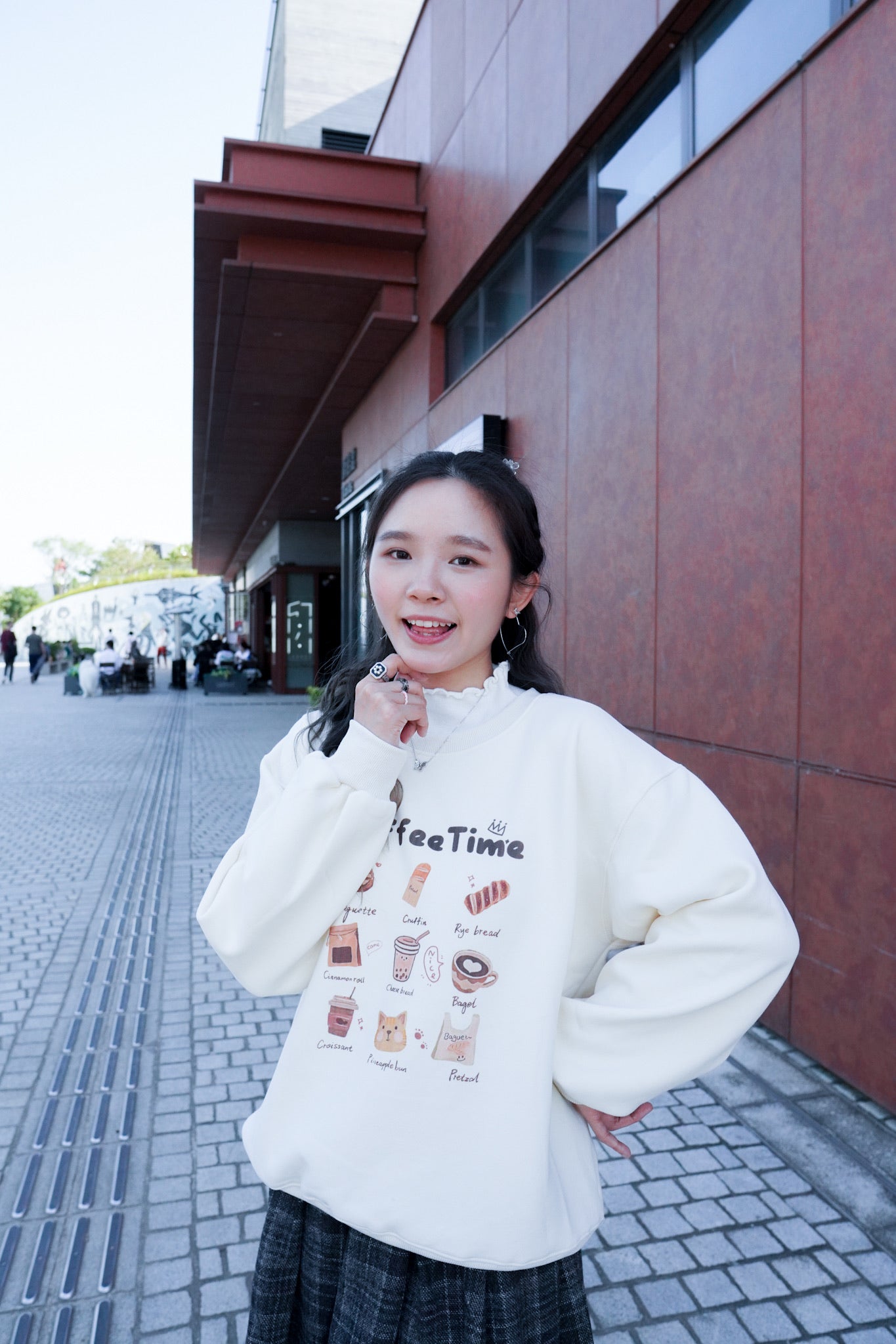 <現貨> 冬日感滿滿！韓系Coffee Shop長袖衛衣｜兩色入