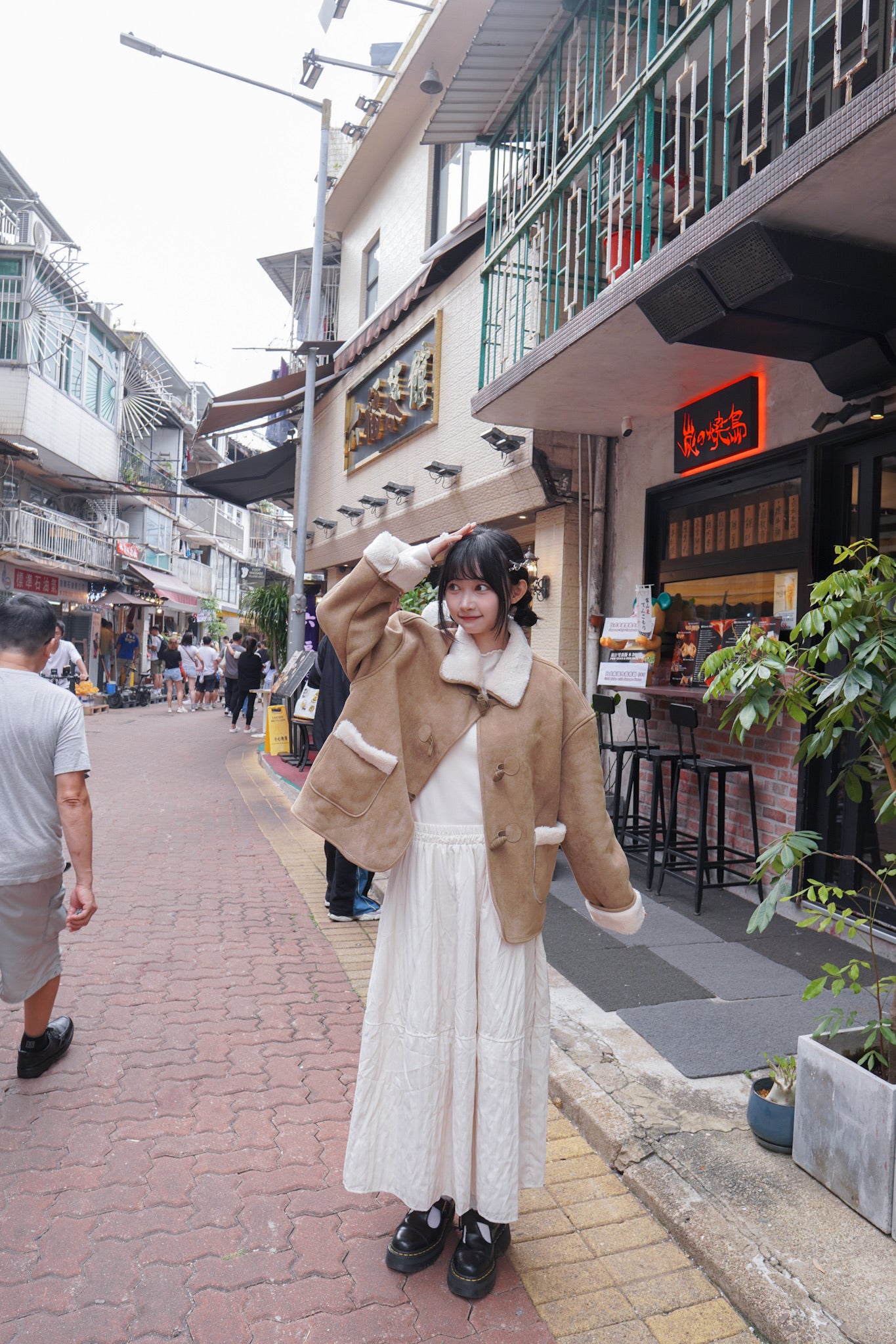 <現貨> 自家製 秋冬專屬! 肌理感口袋半身長裙｜兩色入