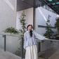 <現貨> 小眾立體羽毛鏤空傘型長袖上衣｜兩色入