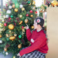 <預訂> 自家製 格紋高腰直筒半身長裙｜兩色入