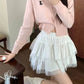 <預訂> JP 荷葉邊蕾絲層疊短裙 (含打底) | 兩色入