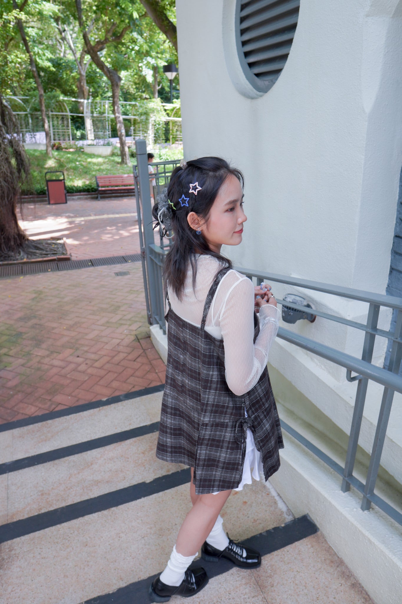 <現貨> 自家製 高腰荷葉邊三層蛋糕短裙