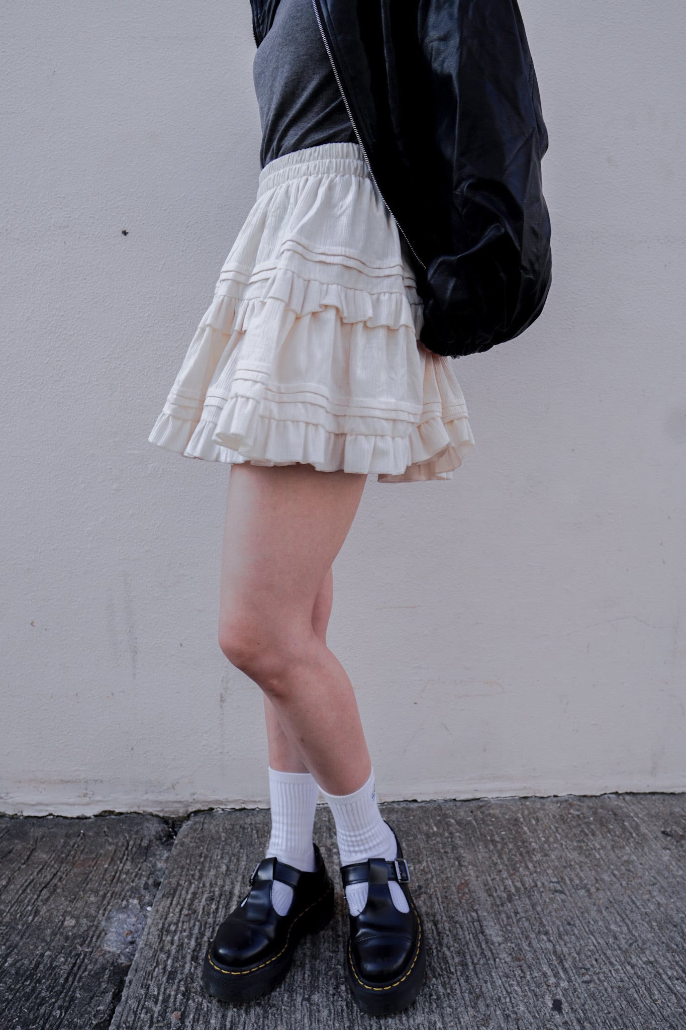 <現貨> 秋冬專屬♡ 絲絨蛋糕短裙 | 兩色入