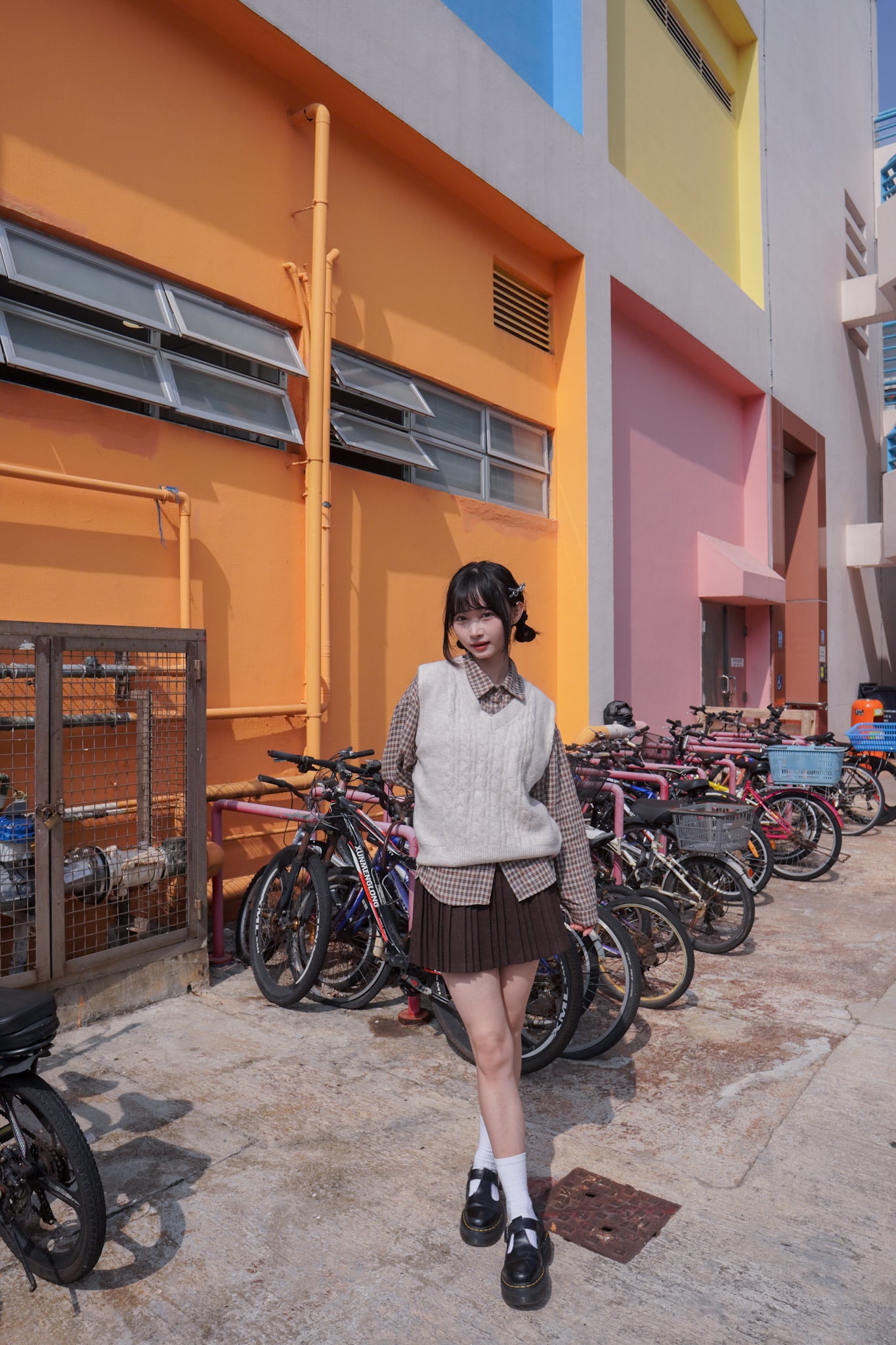 <現貨> v領麻花針織馬甲背心｜兩色入