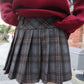 <現貨> 自家製 復古格紋高腰A字半身短裙