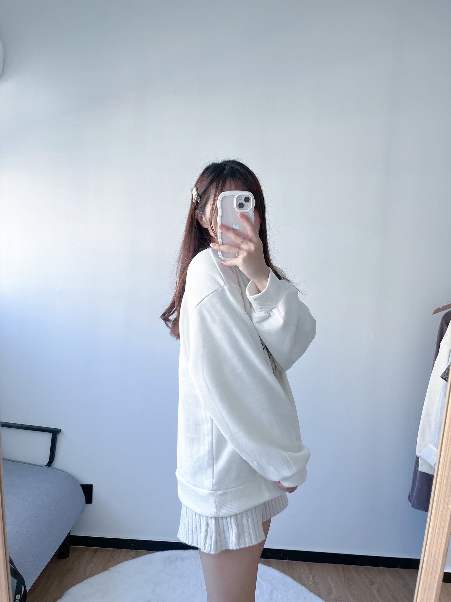 <預訂> 暖笠笠可愛小貓圖案拉絨毛衛衣｜兩色入