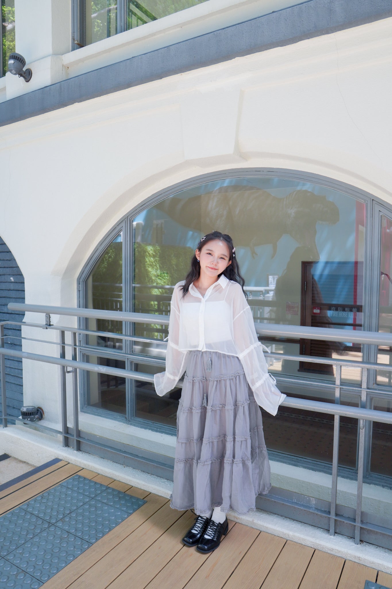 <現貨> 自家製 復古層層薄紗半身長裙