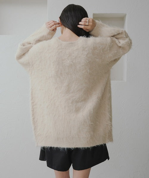 <預訂> 日本大人氣♡日牌 Apres Jour 2-Ways 毛茸茸繫帶針織開胸外套｜五色入