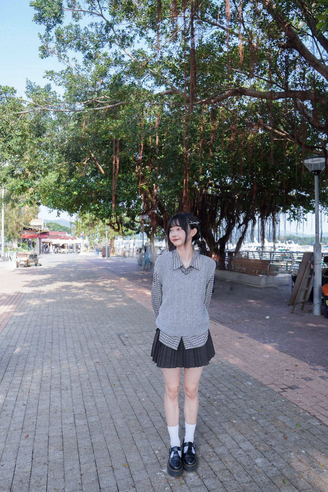 <現貨> v領麻花針織馬甲背心｜兩色入