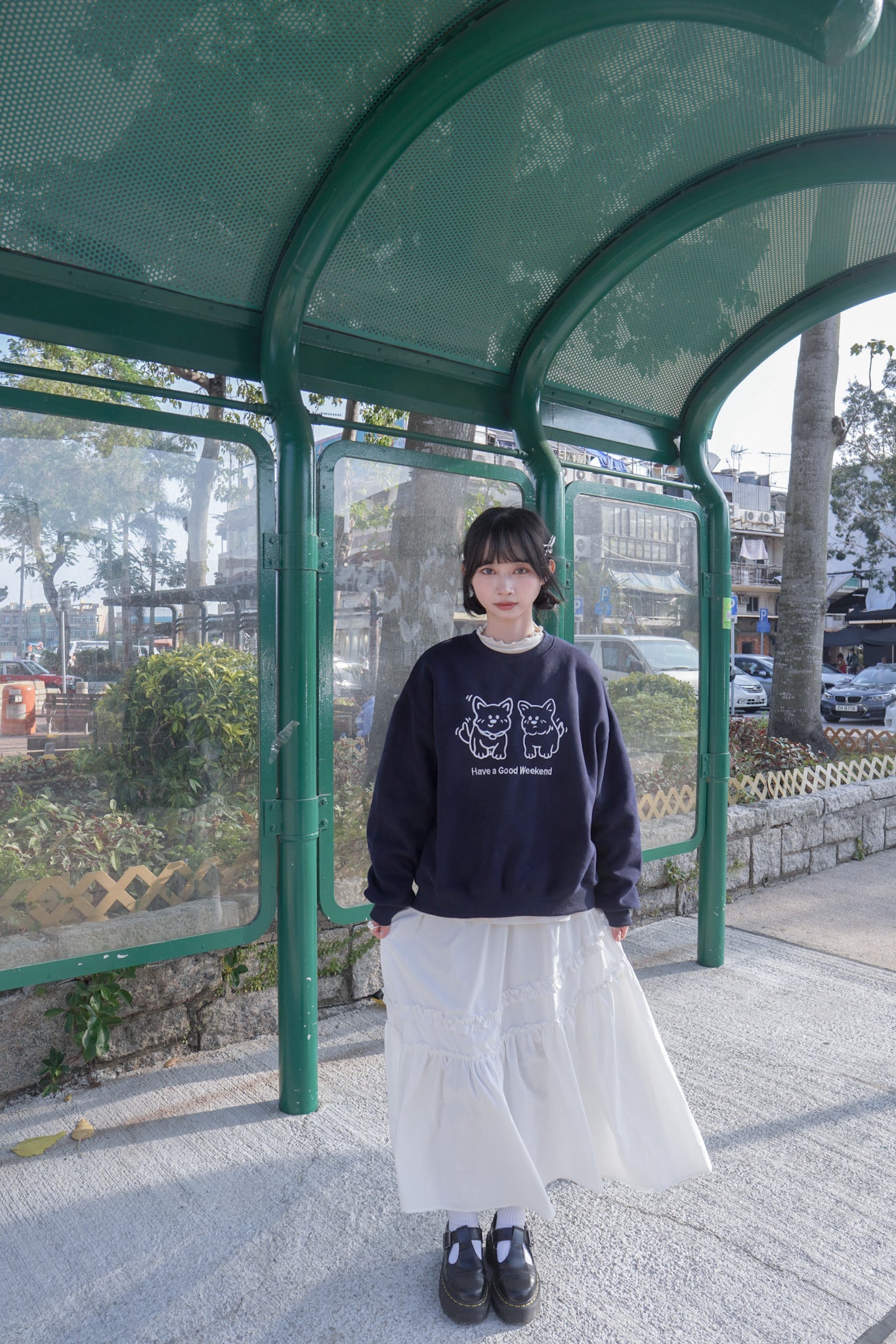 <現貨> 自家製 超厚實! ruffle邊半高領純色內搭上衣｜三色入