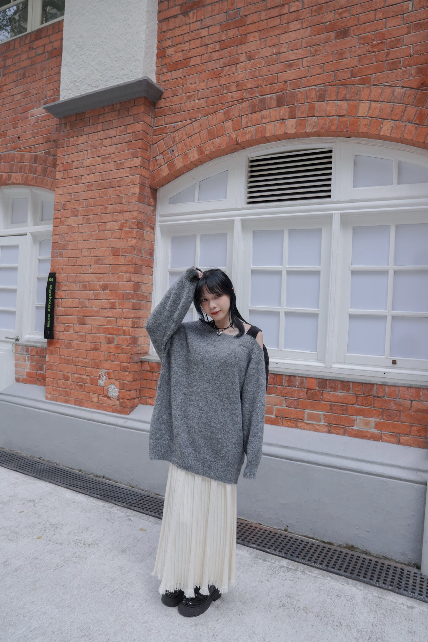 <預訂> 自家製 流蘇針織半身長裙｜兩色入