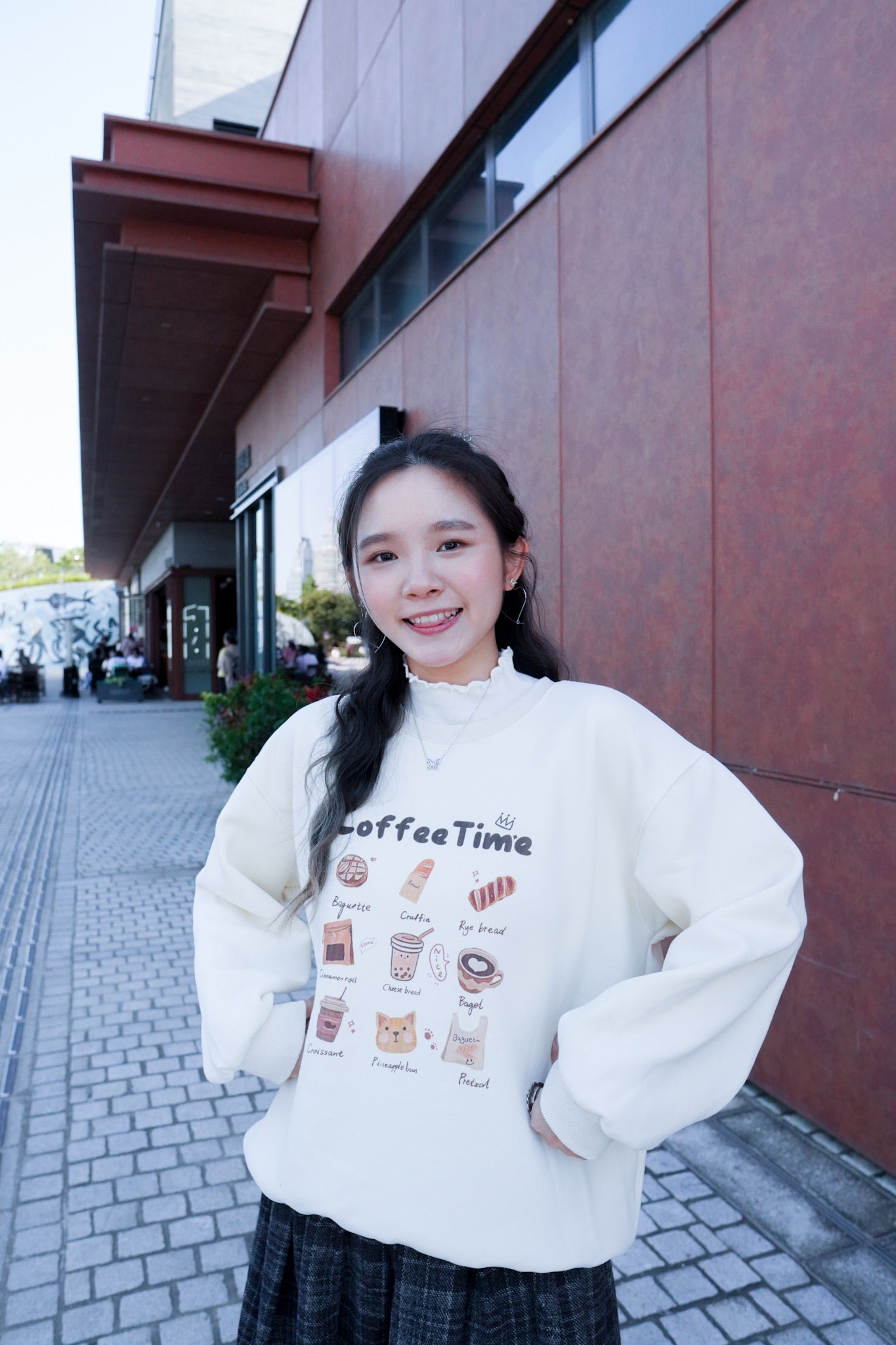 <現貨> 冬日感滿滿！韓系Coffee Shop長袖衛衣｜兩色入