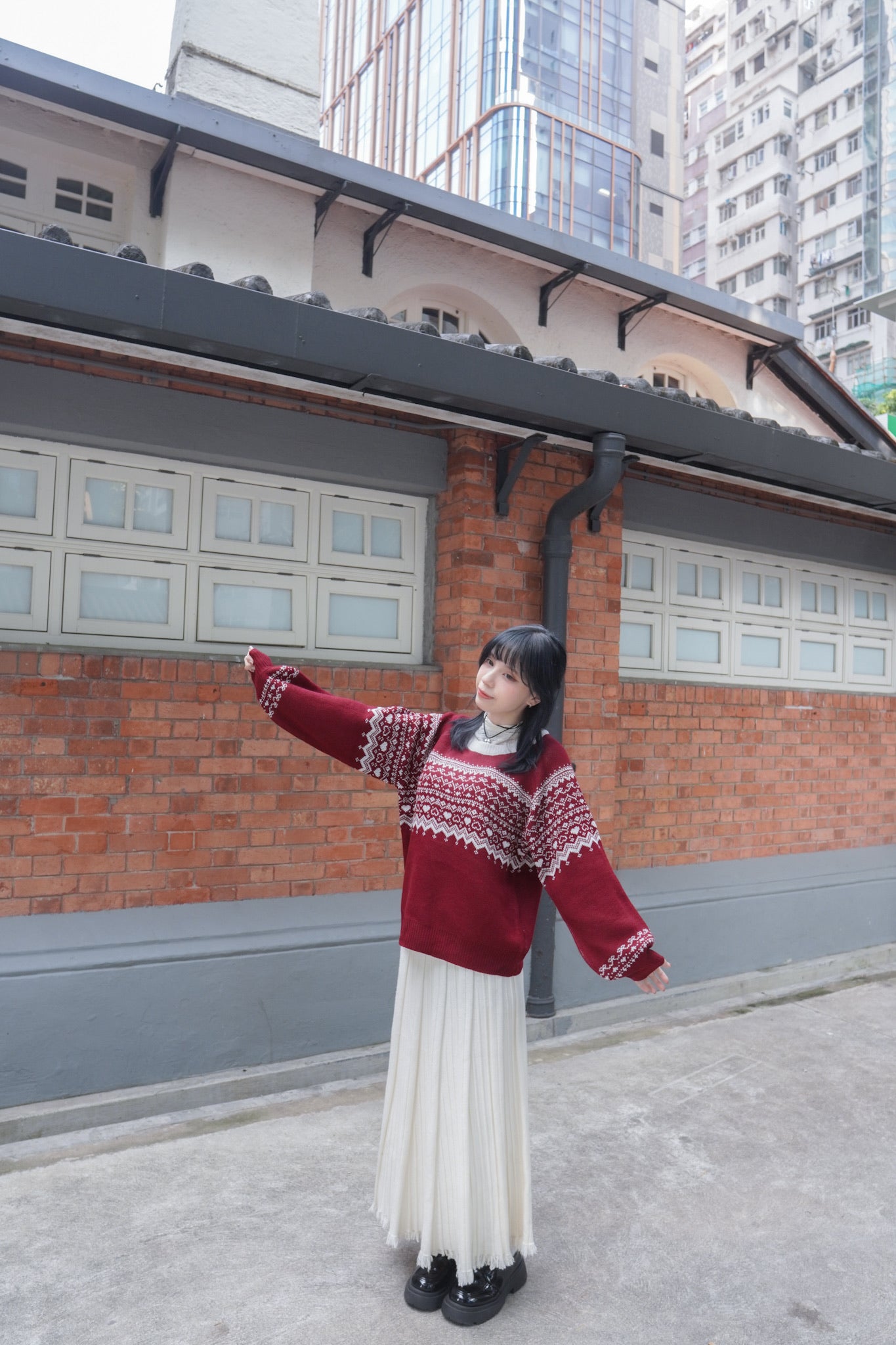 <預訂> 自家製 流蘇針織半身長裙｜兩色入