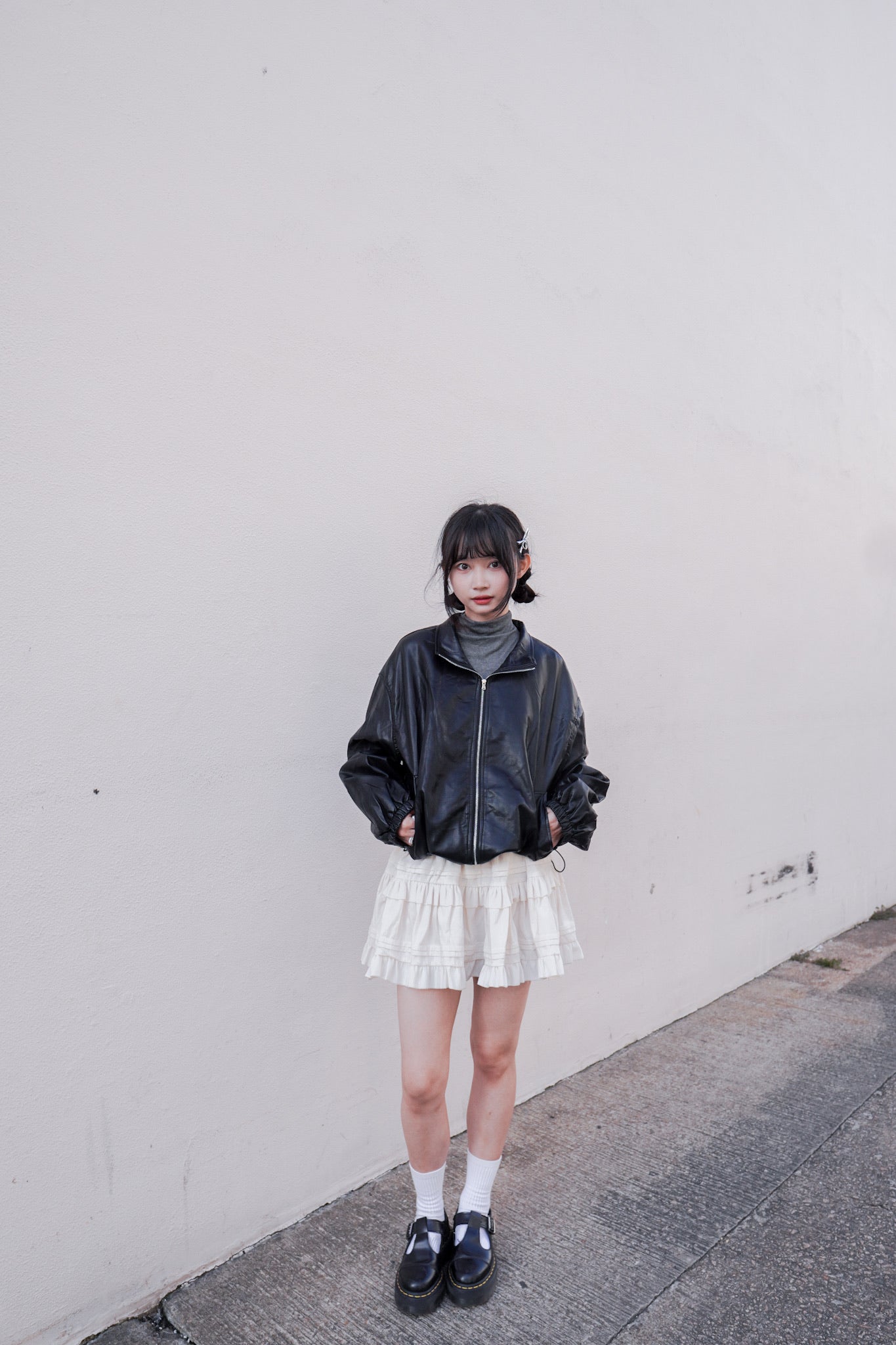 <現貨> 秋冬專屬♡ 絲絨蛋糕短裙 | 兩色入