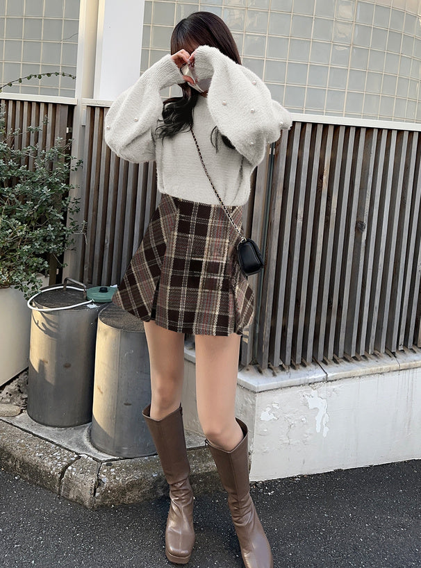 <預訂> JP 節日感格仔百褶裙(含內搭)