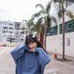<預訂> 自家製 褶皺透明Ruffle邊立體花花高領內搭打底上衣｜兩色入