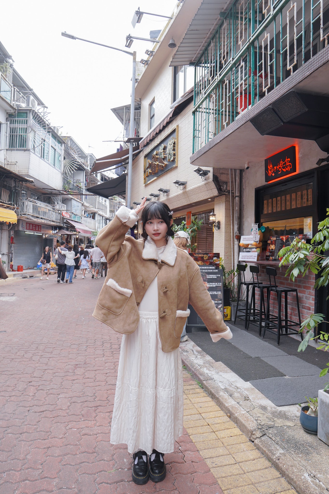 <現貨> 自家製 秋冬專屬! 肌理感口袋半身長裙｜兩色入