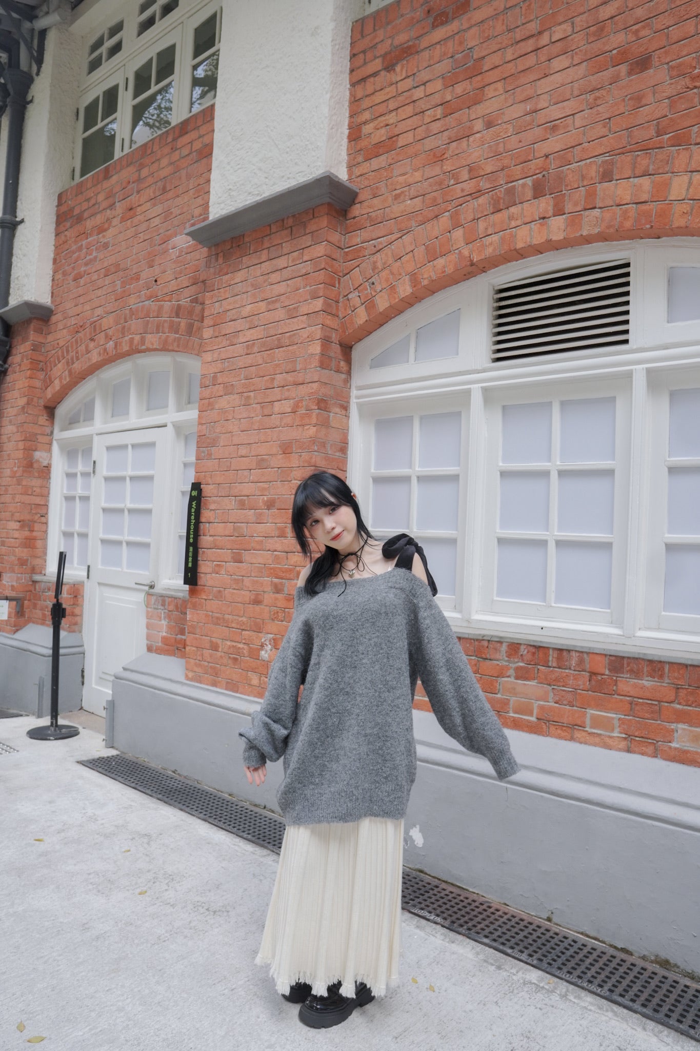 <預訂> 自家製 流蘇針織半身長裙｜兩色入