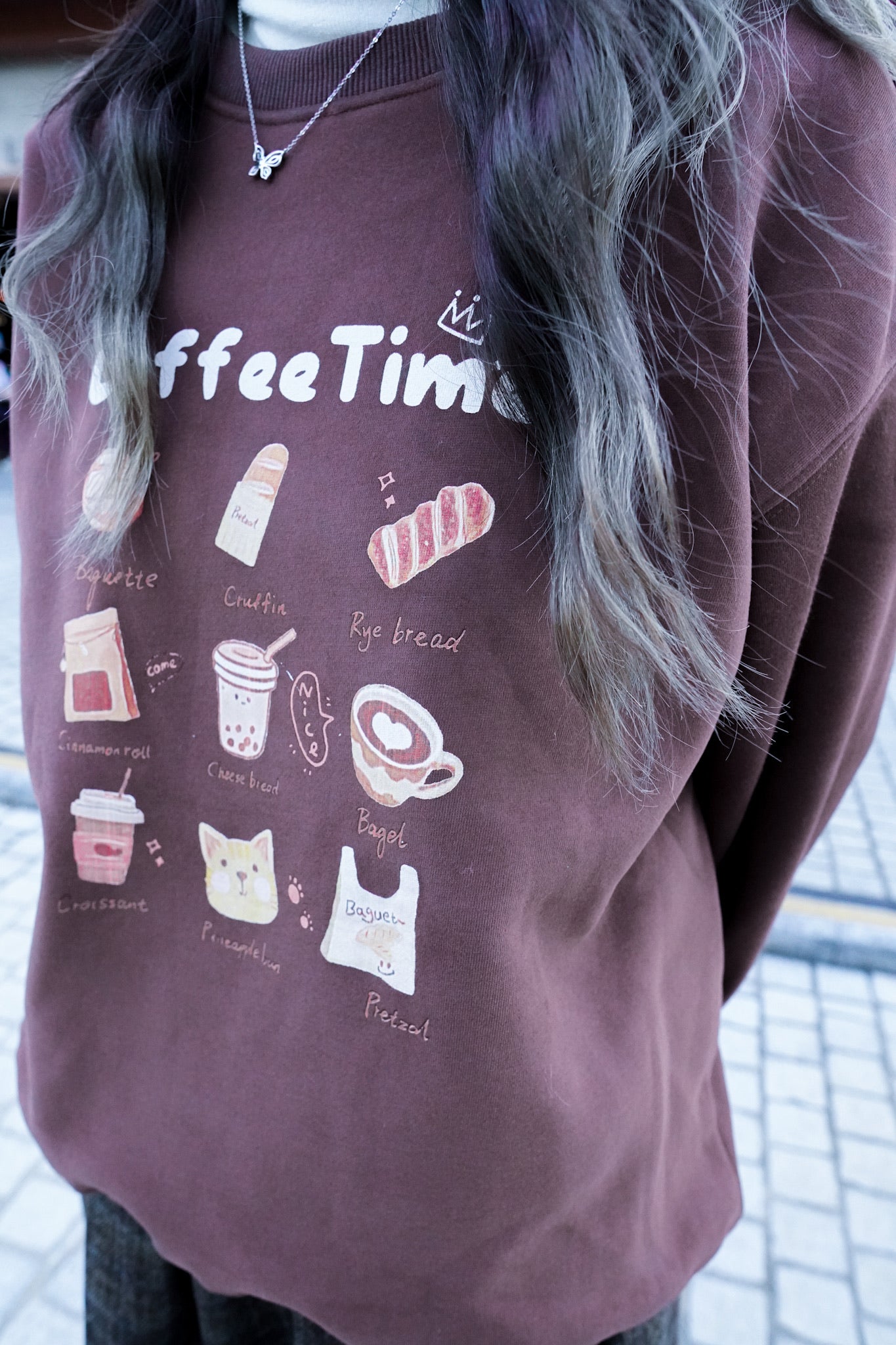 <現貨> 冬日感滿滿！韓系Coffee Shop長袖衛衣｜兩色入