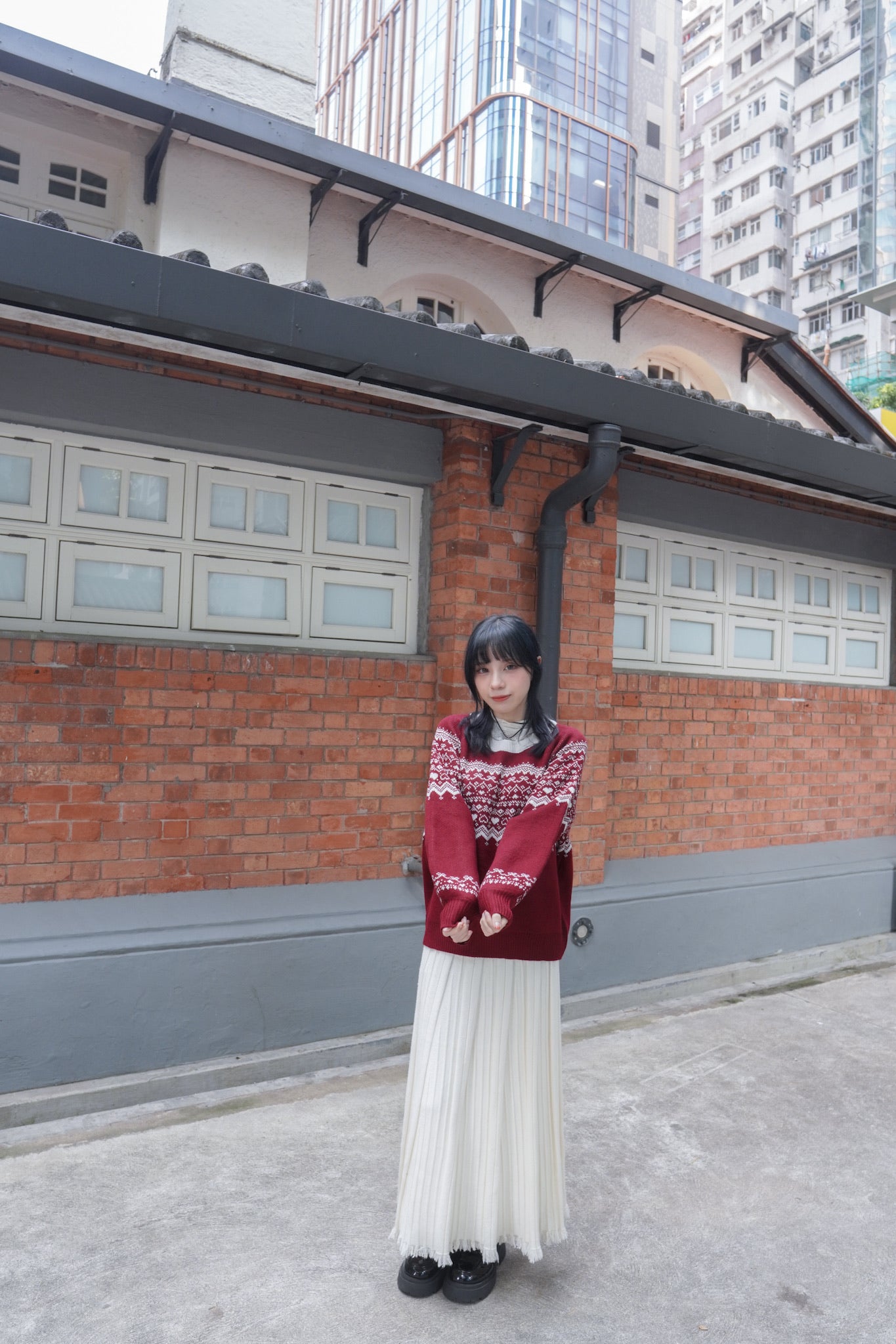 <預訂> 自家製 流蘇針織半身長裙｜兩色入