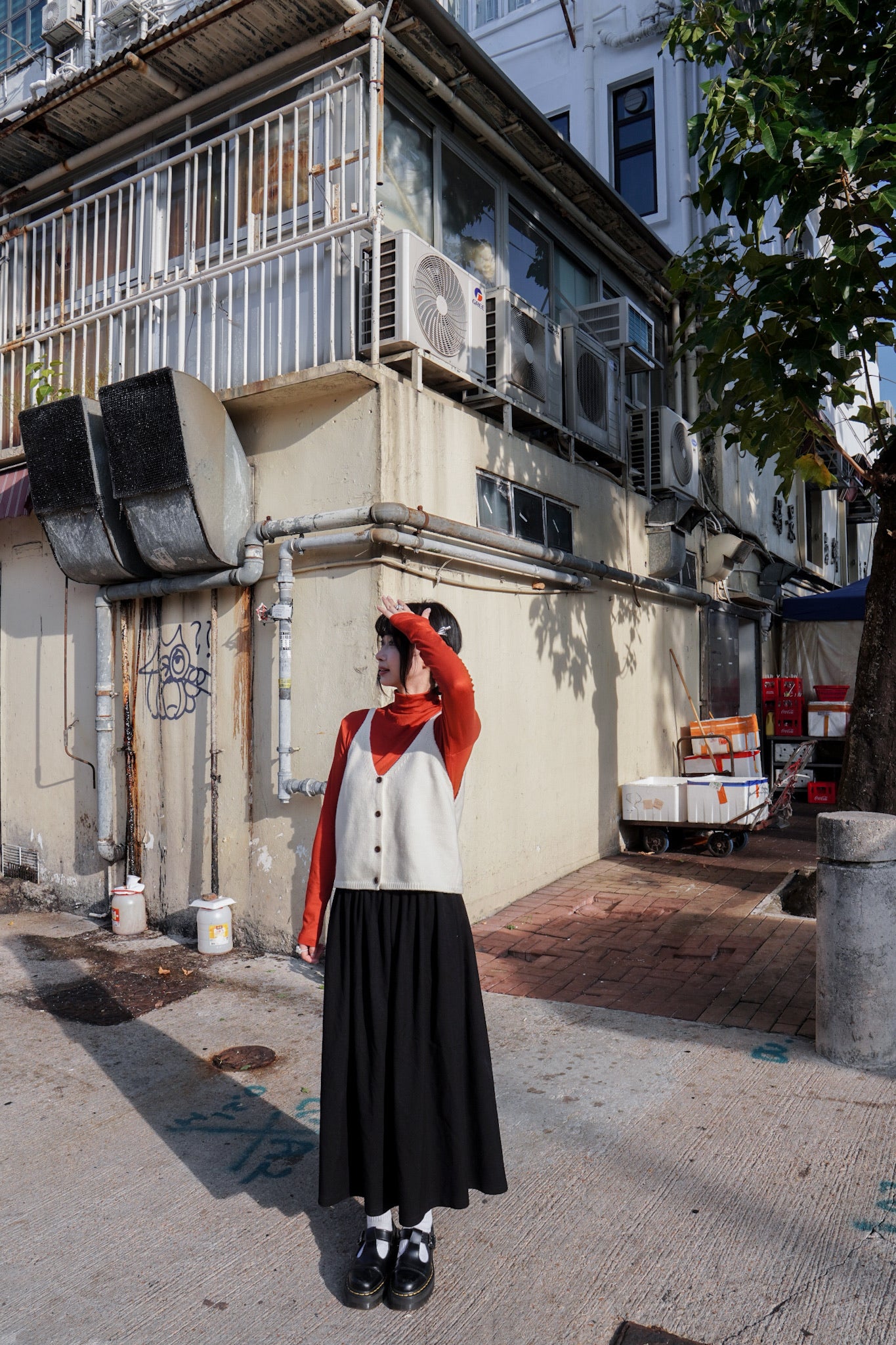<現貨> 簡約針織v領鈕扣馬甲背心｜兩色入