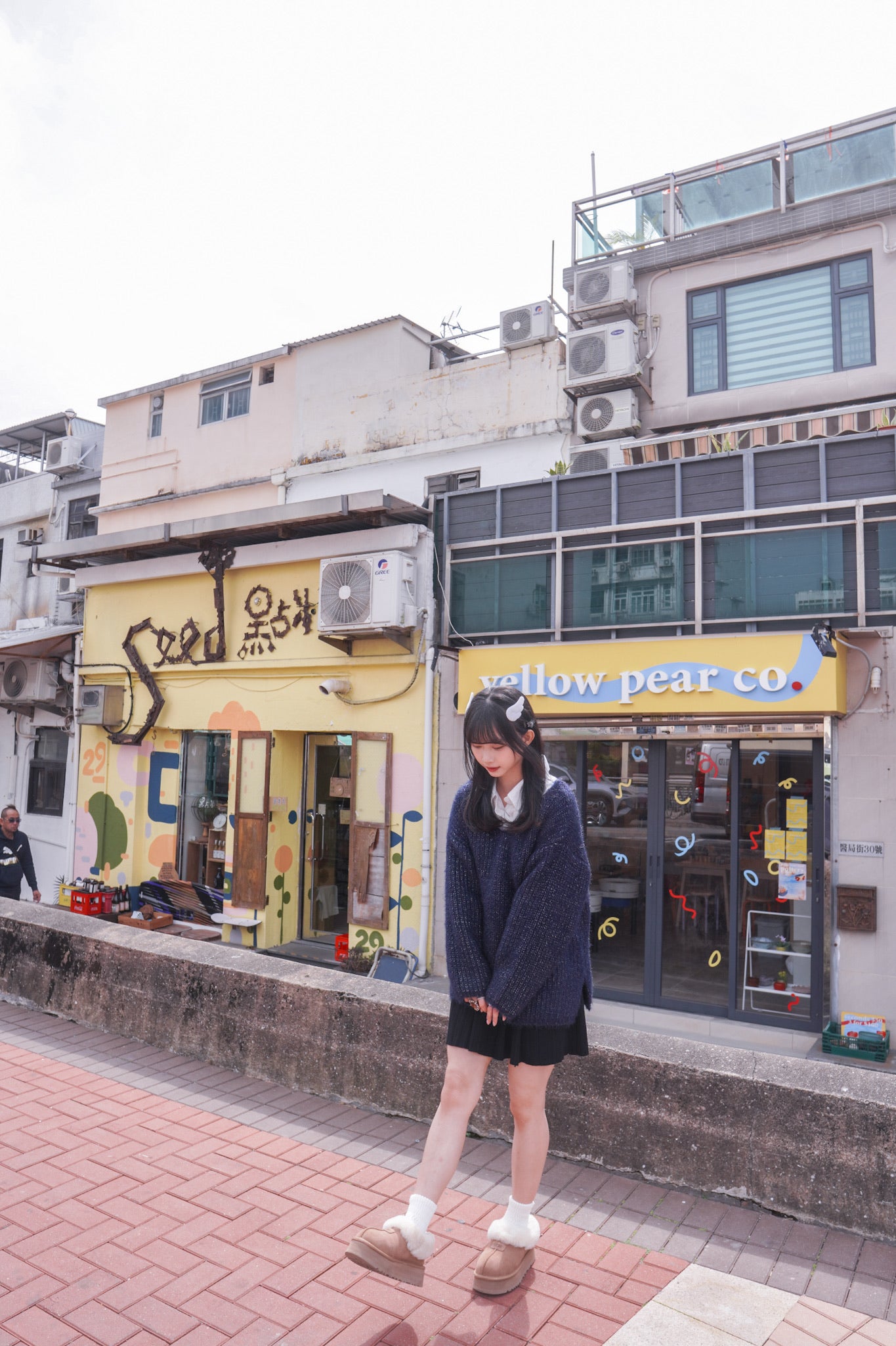 <現貨> 韓系全棉奶白長袖恤衫