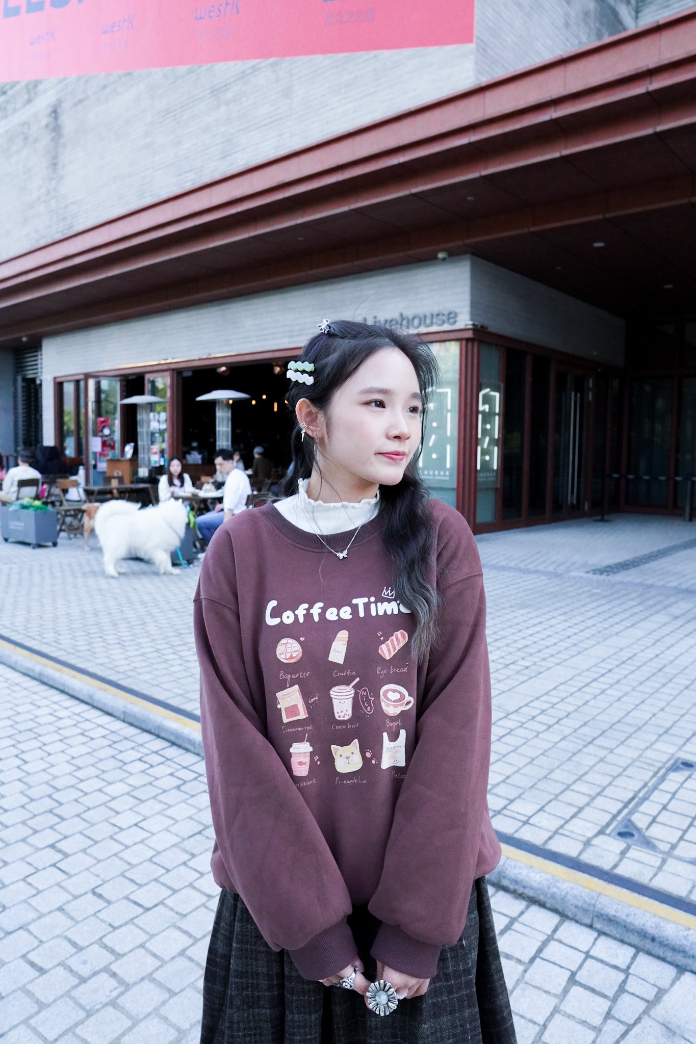 <現貨> 冬日感滿滿！韓系Coffee Shop長袖衛衣｜兩色入