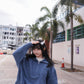 <預訂> 自家製 褶皺透明Ruffle邊立體花花高領內搭打底上衣｜兩色入