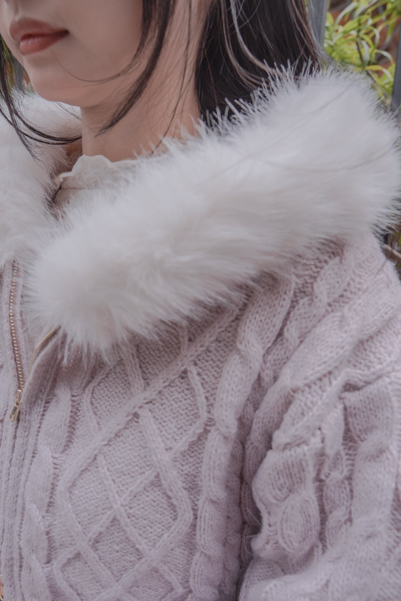 <預訂> 自家製 褶皺透明Ruffle邊立體花花高領內搭打底上衣｜兩色入