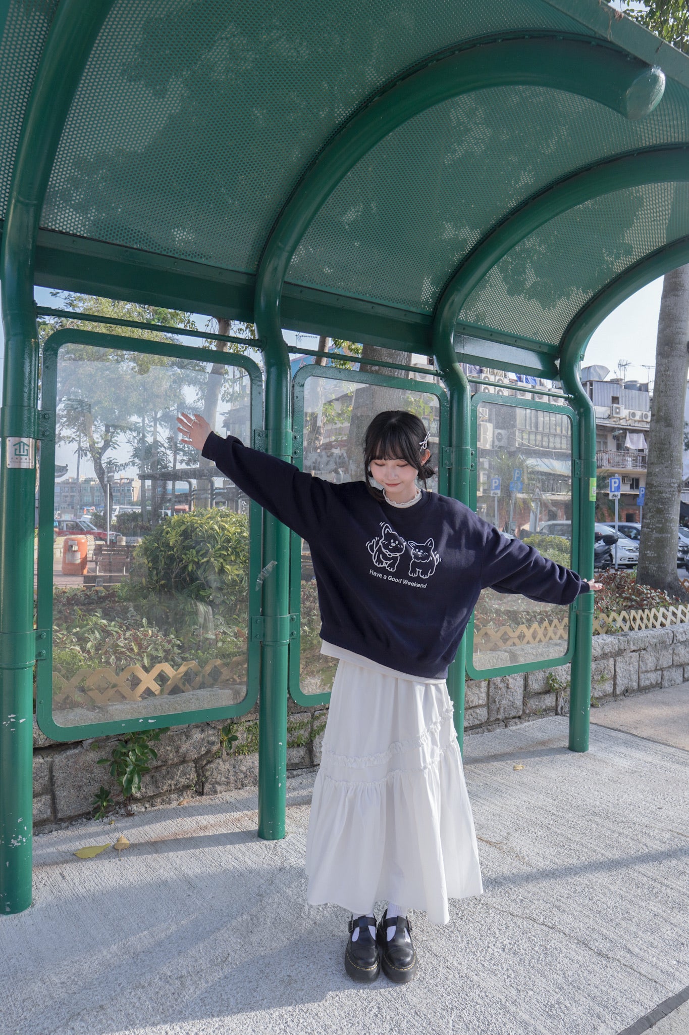 <現貨> 自家製 超厚實! ruffle邊半高領純色內搭上衣｜三色入