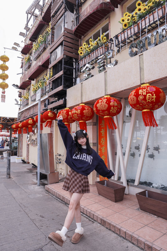 <現貨> 版型極好!!! 格紋高腰傘型短裙 (含內襯)