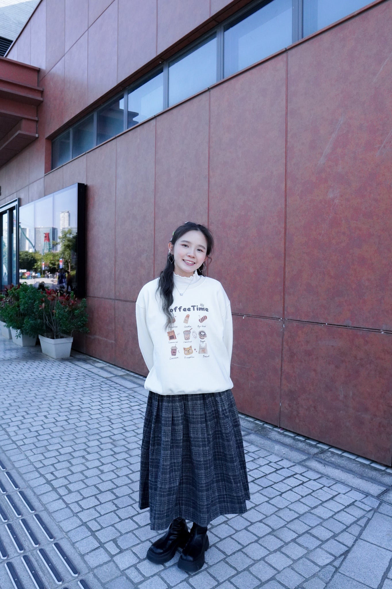 <現貨> 冬日感滿滿！韓系Coffee Shop長袖衛衣｜兩色入