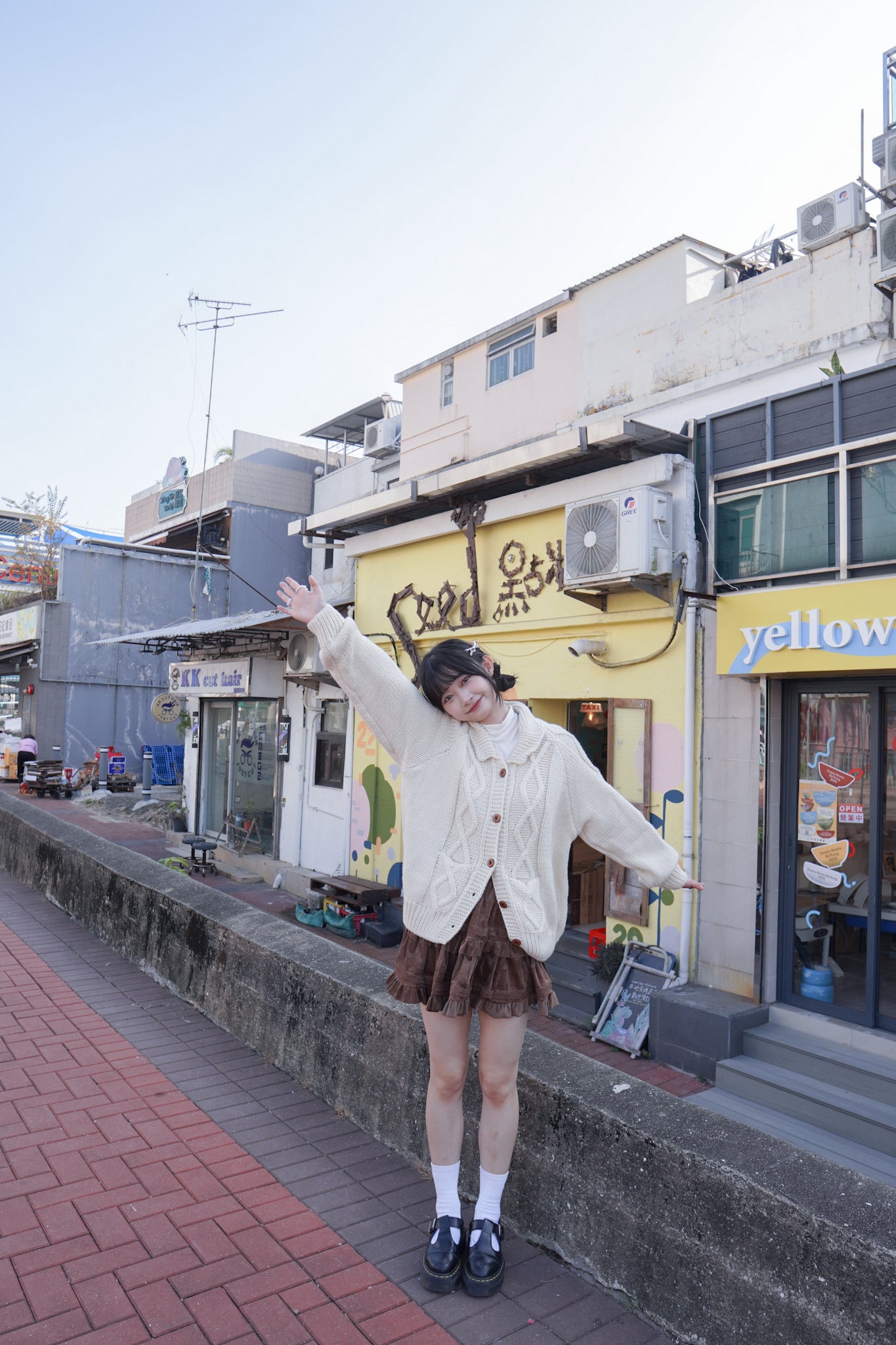 <現貨> 學園風UP♡ 粗針織麻花外套