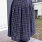 <現貨> 復古格紋A字高腰半身長裙