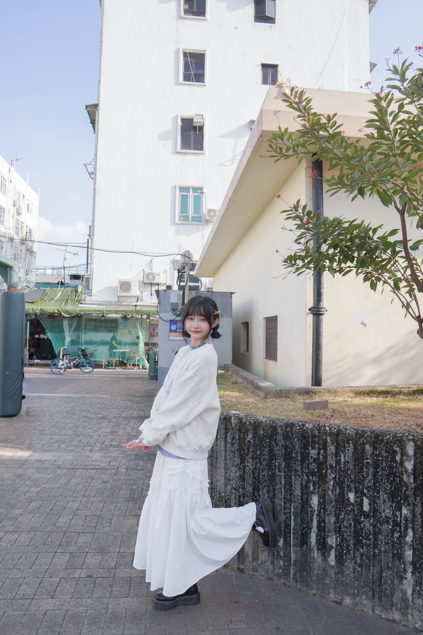 <現貨> 小狗刺繡LOGO長袖衛衣 | 兩色入