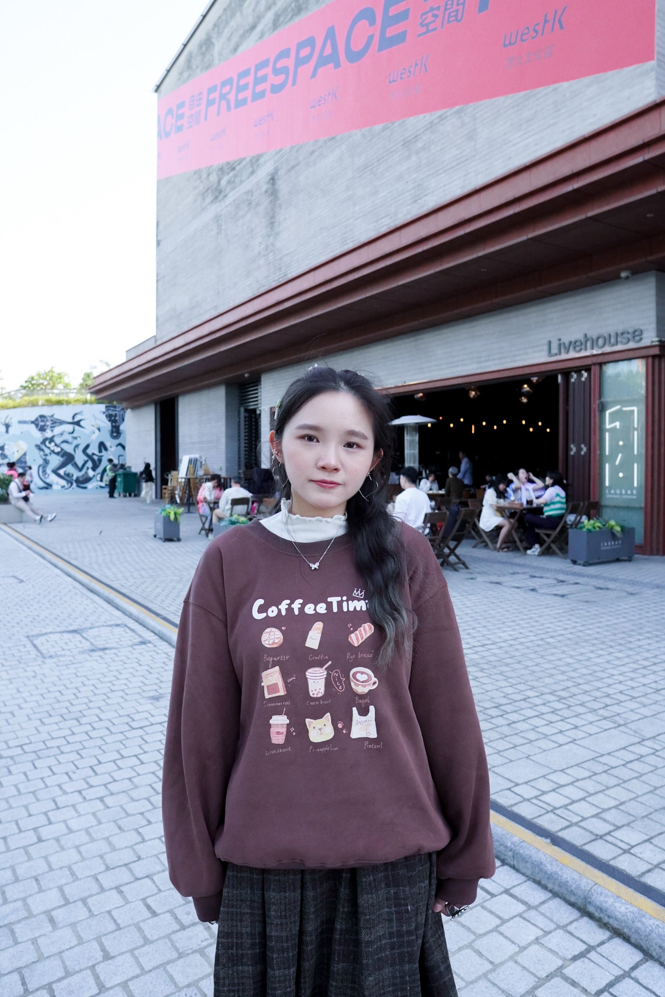 <現貨> 冬日感滿滿！韓系Coffee Shop長袖衛衣｜兩色入