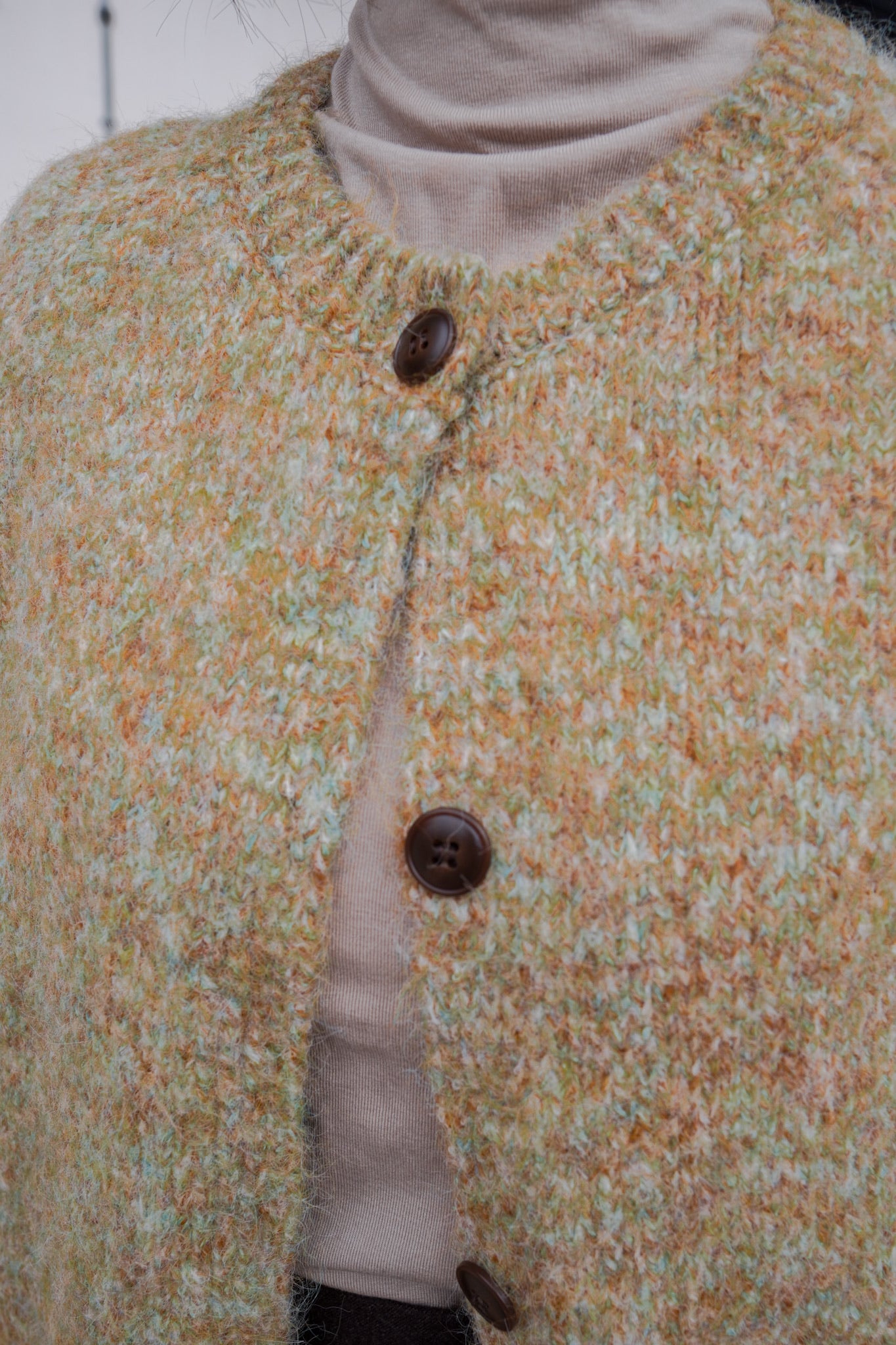 <現貨> 羊毛混紡針織冷外套｜兩色入