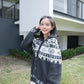 <預訂> 自家製 氛圍感費爾島連帽開胸外套
