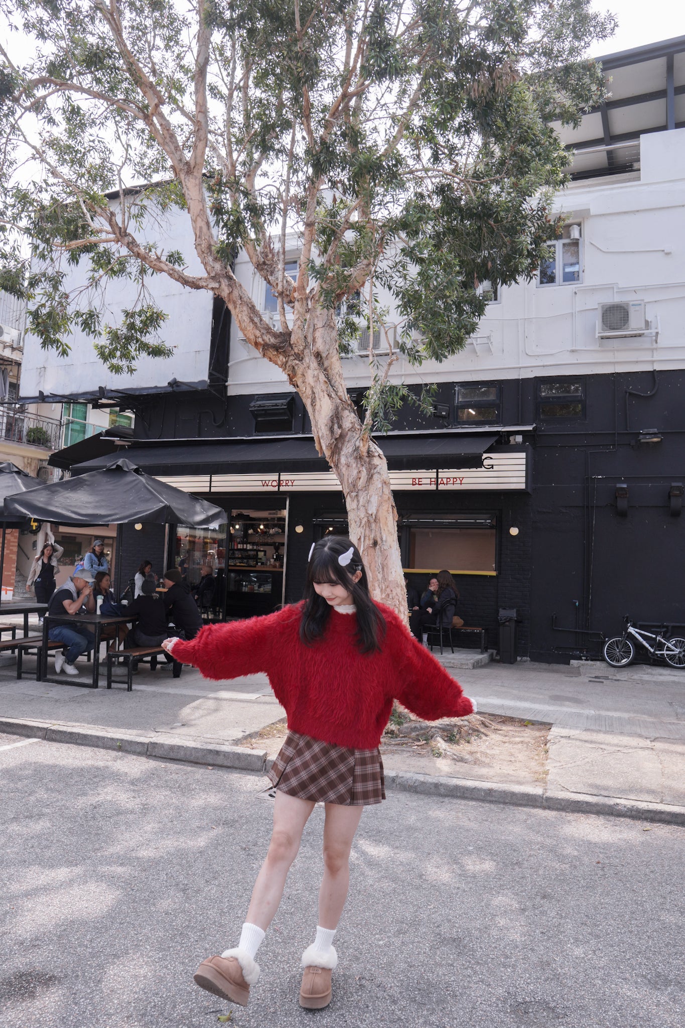 <現貨> 新年限定🧧🍊圓領毛絨針織長袖上衣